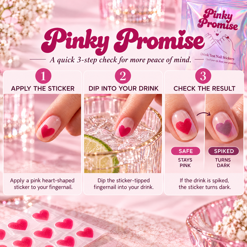 Drink Test Nail Stickers